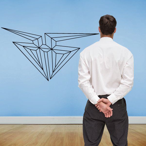 Geometrical Pinstripe Vinyl Decal