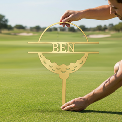 Golf Ball Personalized Gifts - Custom Metal Sign
