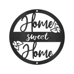 Home Sweet Home Metal Sign - Custom Metal Sign, Housewarming/Wedding Anniversary Gift