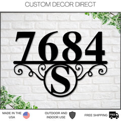 Address Sign, Address Numbers, Address Plaque, Metal house numbers, Personalized Number, Housewarming gifts, Custom metal address sign, EST