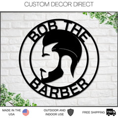Personalized Barber Sign, Custom Barber Shop Sign, Barbershop Open Sign, Business, Gift for Barber