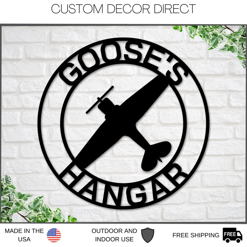 Airplane themed Nursery Sign, Airplane Name Sign, Metal Circle Name Sign, Custom Baby Sign, Kids Airplane Name Sign, Aviation Nursery Decor
