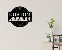 Travel sign, Adventure sign, Cabin Metal Sign, Rock Climbing Biking Hiking Skating Themed Sign, Traveler gift, Snowboarding, Cool decor