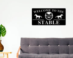 Custom Horse Stable Sign, Farm House Sign, Horse Sign, Metal Sign, Metal Farmhouse decor, Personalized farm Animal sign, Barn Animals, Horse