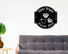 Jewelry Shop Sign, Personalized Jeweler Sign, Gift for Jeweler, Jewelry Shop Decor, Jewelry Business Sign, Personalized Jewelry Metal Sign