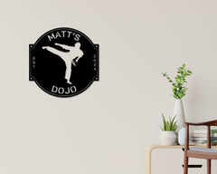 Karate Dojo Sign, Martial Arts Sign, Karate Metal Sign, MMA Gym Sign, Brazilian Jiu-Jitsu, Judo, Karate Dojo Decor, Taekwondo Custom Sign