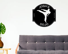Karate Dojo Sign, Martial Arts Sign, Karate Metal Sign, MMA Gym Sign, Brazilian Jiu-Jitsu, Judo, Karate Dojo Decor, Taekwondo Custom Sign