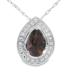 .39ct Quartz Diamond Fashion Pendants 10KT White Gold