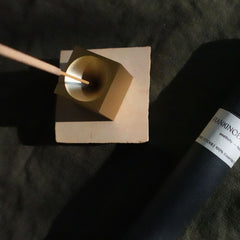 Tilley + Me Brass Cube Incense Holder - Minimalist & Stylish Design