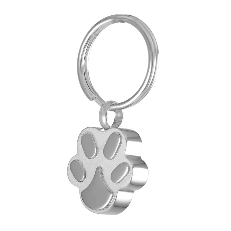 Pet Paw Cremation Urn Keychain