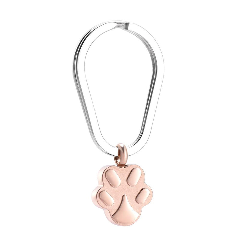 Pet Paw Shaped Cremation Urn Keychain