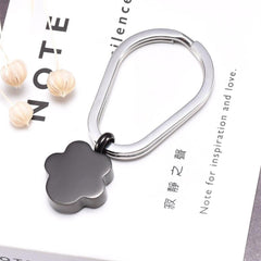 Pet Paw Shaped Cremation Urn Keychain