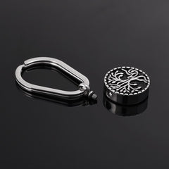 Silver Tree of Life Cremation Urn Keychain