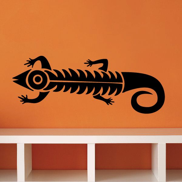 Lizard Tribal Vehicle Pinstripe Wall Decal - Vinyl Decal - Car Decal - MC86