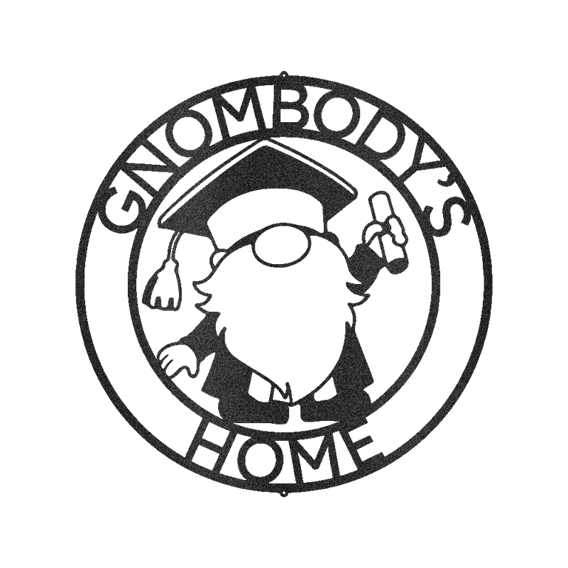 Gnome Graduation Gift Personalized Gifts - Custom Metal Sign
