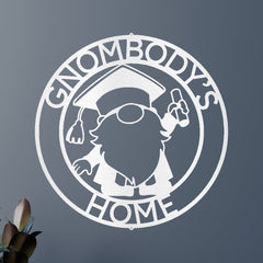 Gnome Graduation Gift Personalized Gifts - Custom Metal Sign