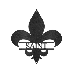 Classic Fleur De Lis Personalized Gifts - Custom Metal Sign
