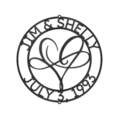 Infinite Love Personalized Gifts - Custom Metal Sign
