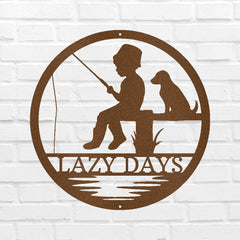 Little Fisher Personalized Gifts - Custom Metal Sign