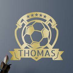 Soccer Plaque Personalized Gifts - Custom Metal Sign