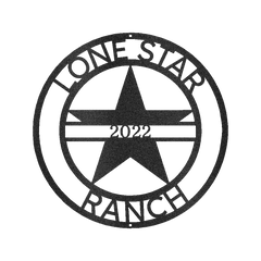The Lone Star State Symbol Personalized Gifts - Custom Metal Sign