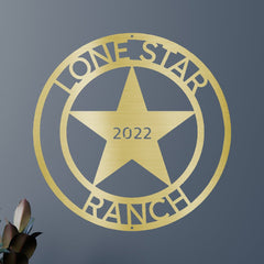 The Lone Star State Texans Personalized Gifts - Custom Metal Sign