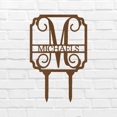 Vine Stake Personalized Gifts - Custom Metal Sign