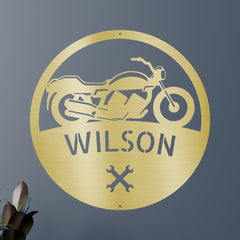 Motorcycle Personalized Gifts - Custom Steel Sign
