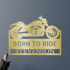 Motorcycle Decor - Custom Metal Sign