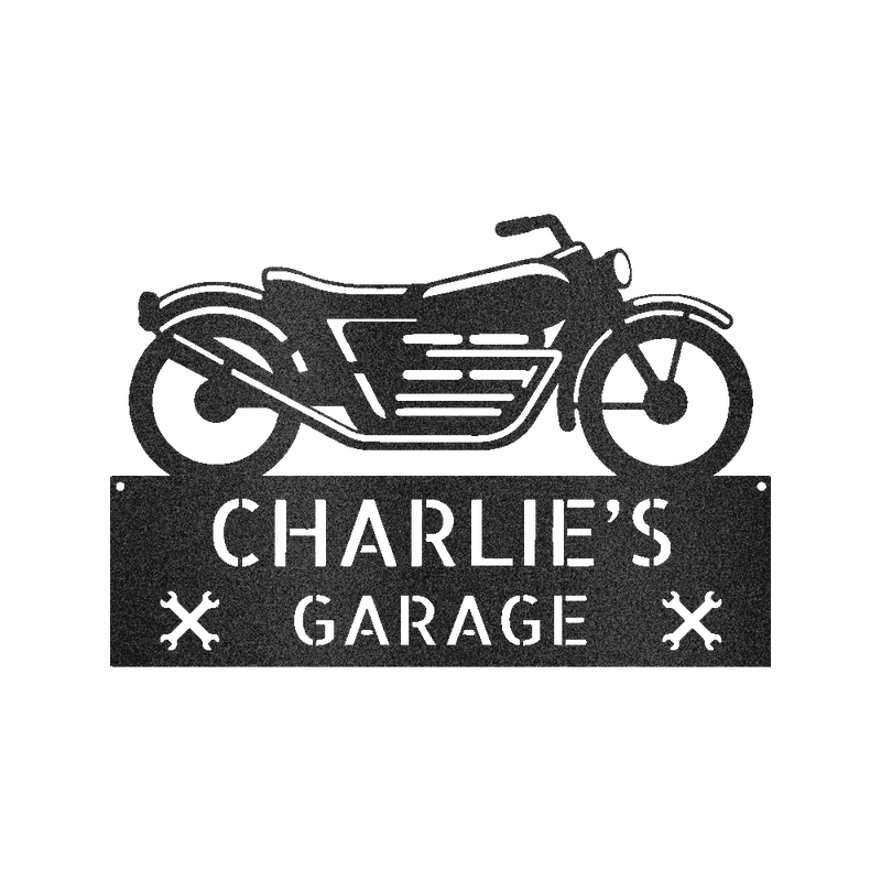 Motorcycle Decor - Custom Steel Sign