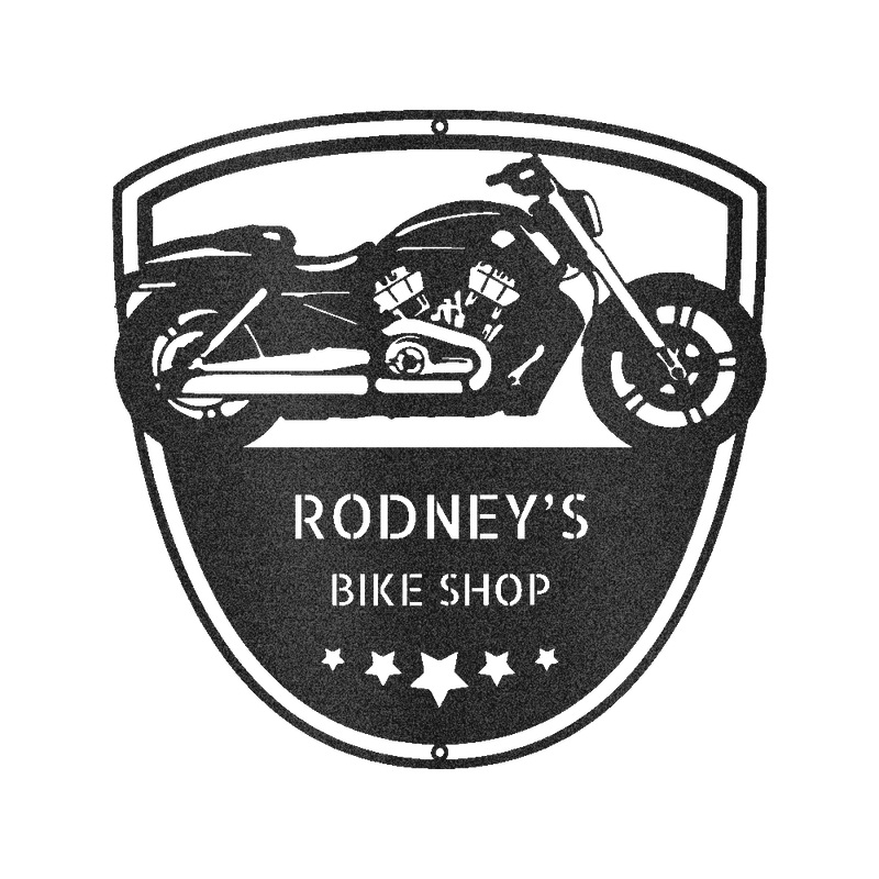 Motorcycle Wall Art - Custom Metal Sign