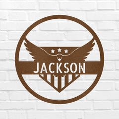Attacking Eagle Personalized Gifts - Custom Metal Sign