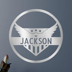 Attacking Eagle Personalized Gifts - Custom Metal Sign