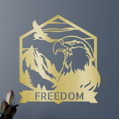 Bald Eagle Personalized Gifts - Custom Metal Sign