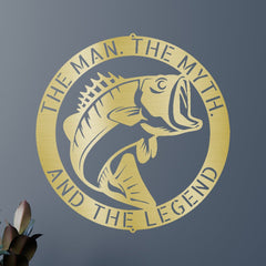 Bass Personalized Gifts - Custom Metal Sign