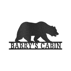 Bear Personalized Gifts - Custom Metal Sign