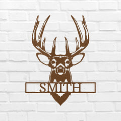 Buck Mount Deer Personalized Gifts - Custom Metal Sign