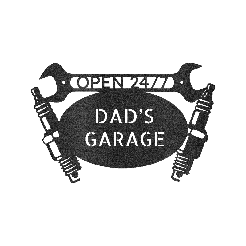 Car Dad's Garage Personalized Gifts - Custom Metal Sign