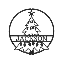 Christmas Tree Personalized Gifts - Custom Metal Sign