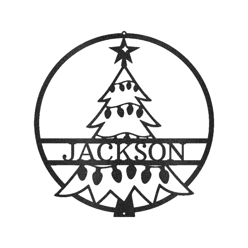 Christmas Tree Personalized Gifts - Custom Metal Sign
