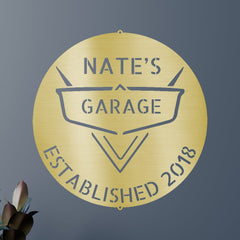 Classic Car Garage Personalized Gifts - Custom Metal Sign