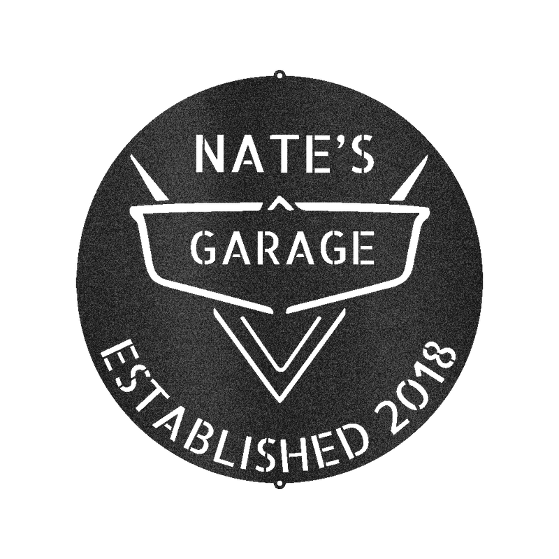 Classic Car Garage Personalized Gifts - Custom Metal Sign