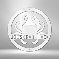 Crab Personalized Gifts - Custom Metal Sign