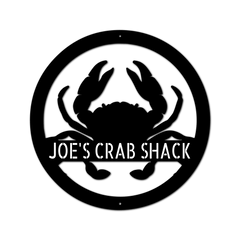 Crab Personalized Gifts - Custom Metal Sign