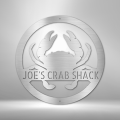 Crab Personalized Gifts - Custom Metal Sign