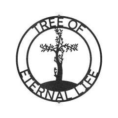 Cross Tree Personalized Gifts - Custom Metal Sign