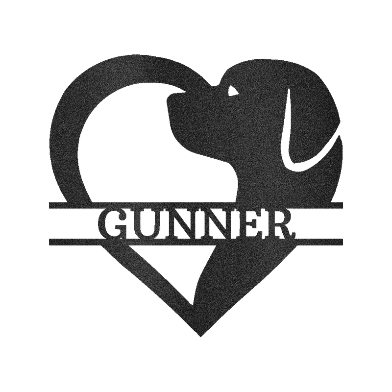 Dog Love Personalized Gifts - Custom Metal Sign