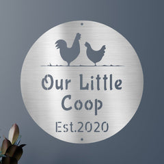 Farmer Chicken Coop Personalized Gifts - Custom Metal Sign