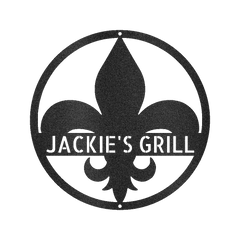 Fleur De Lis Personalized Gifts - Custom Metal Sign