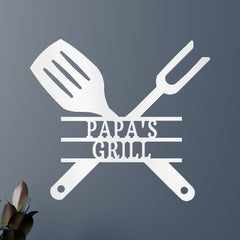 Grilling Utensils Personalized Gifts - Custom Metal Sign